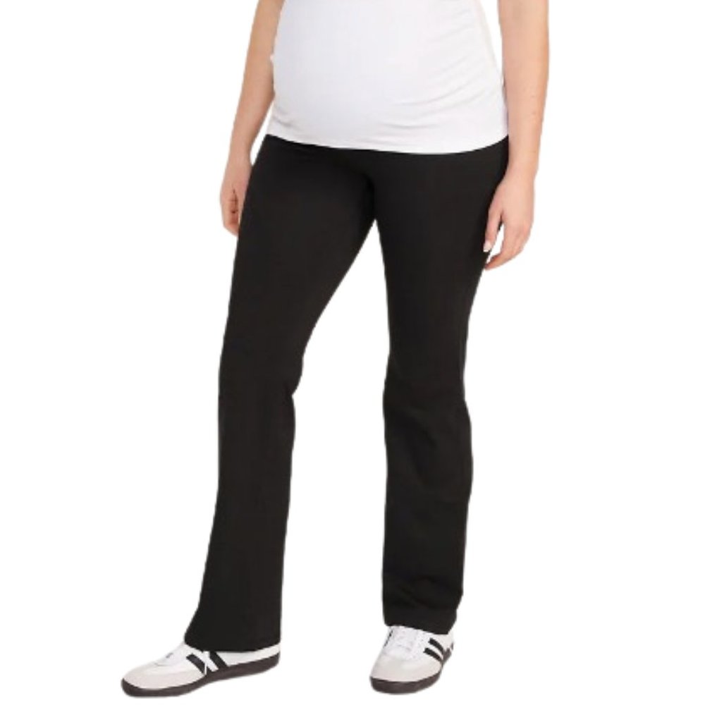 🌿🎉HP🎉 Old Navy Maternity Rollover Waist PowerChill Bootcut Leggings [MM]🌿 - Picture 9 of 10